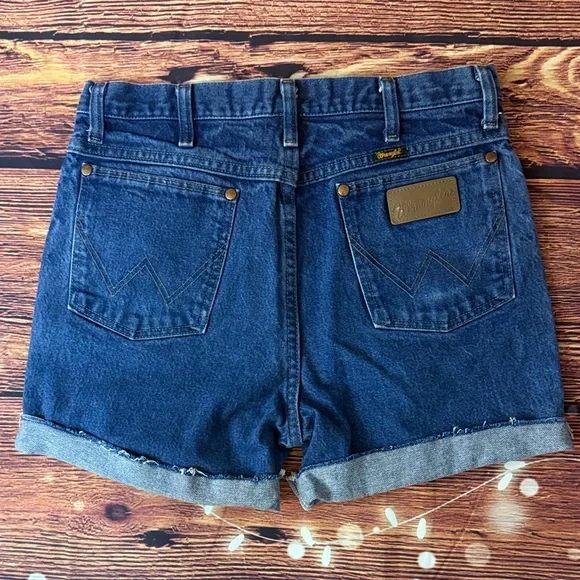 Wrangler Indigo Denim Jean Shorts - Picture 1 of 4